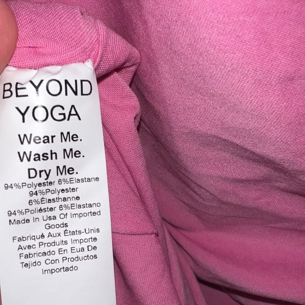 NWT Beyond Yoga Featherweight Carried Away One Shoulder Dress Pink Size M - Picture 4 of 8